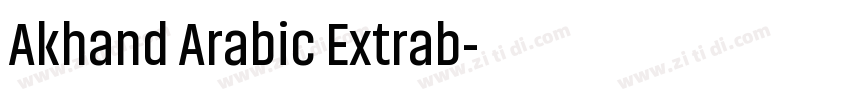 Akhand Arabic Extrab字体转换